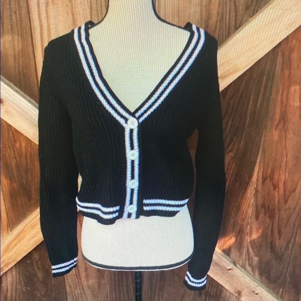 Black and White Tilly's Cardigan